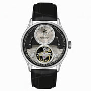 Beverly Hills Polo Club Men's Automatic Analog Watch, Grey Dial with Brown Leather Strap, BP3795X.341 | bhpcwatch.com
